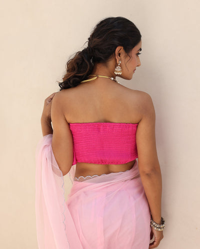 Pakhi Pink Satin Blouse