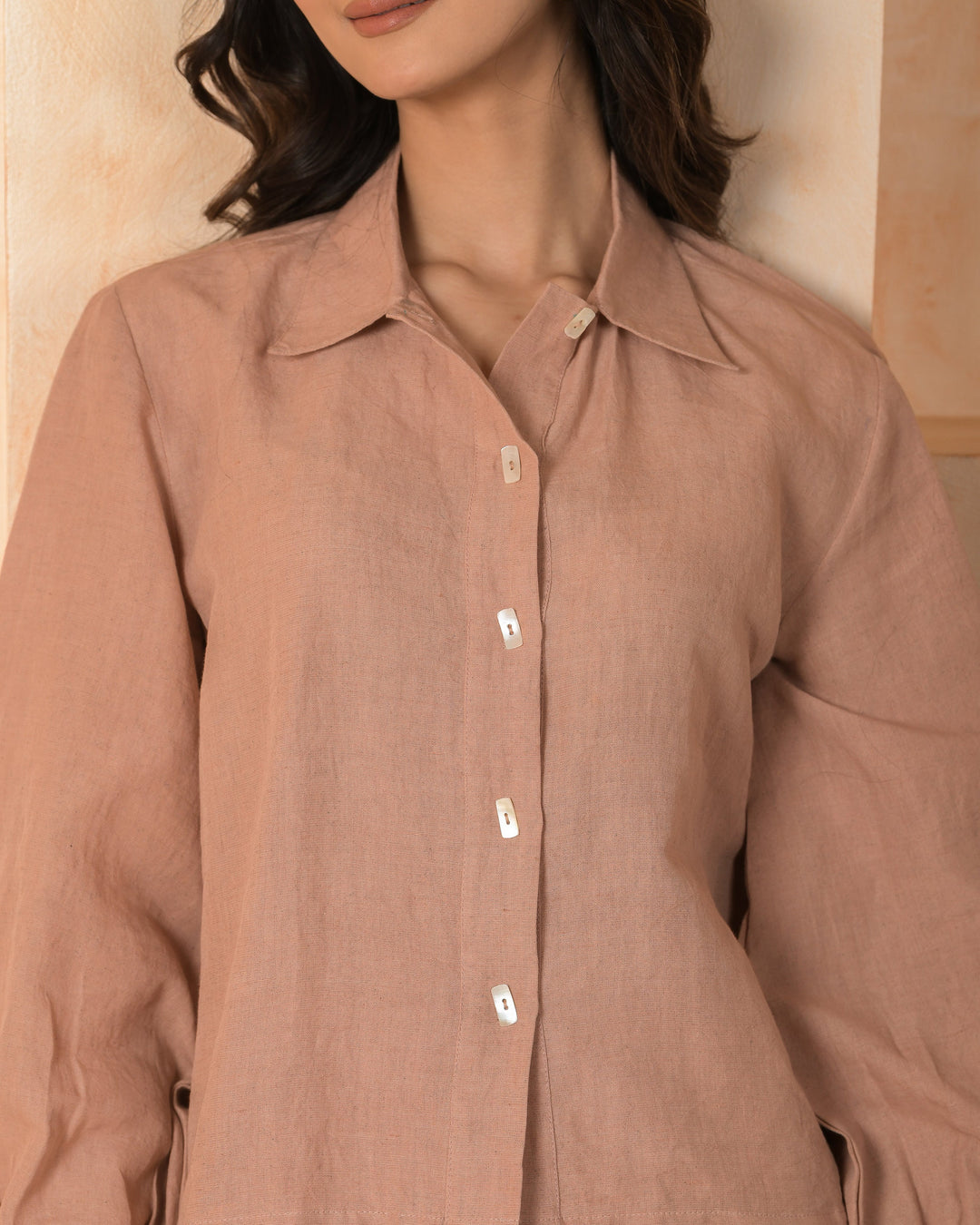Carnelian Pink Solid Cotton Flex Coord Set
