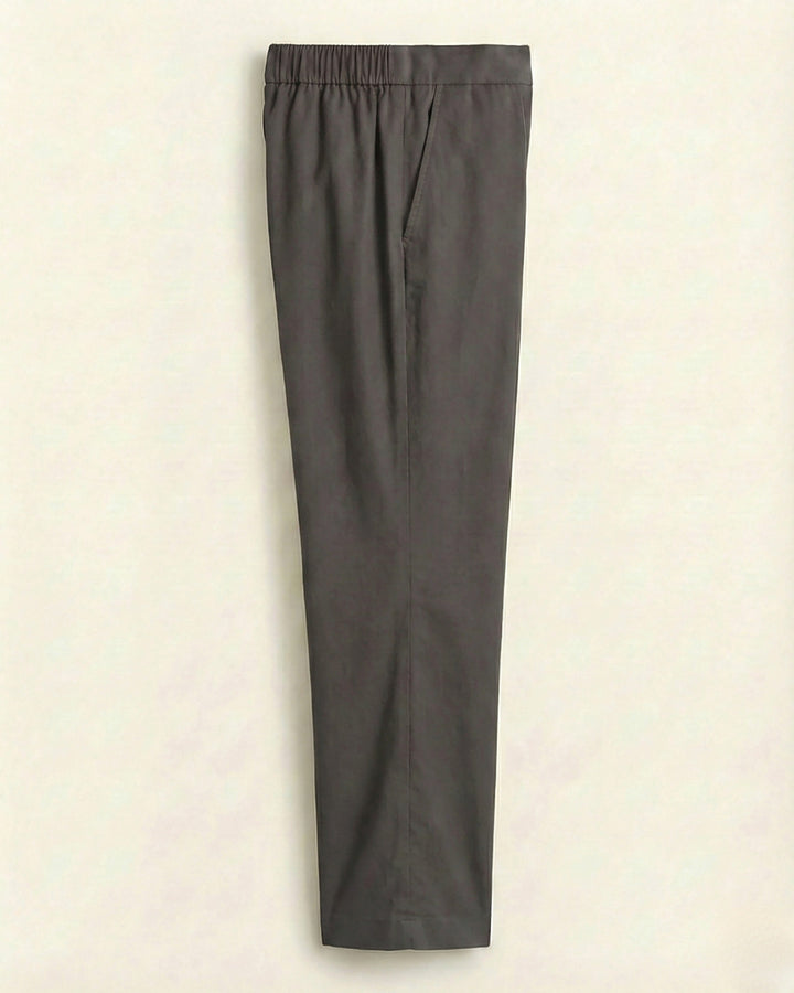 Fiza Dark Gray Cotton Straight Pants