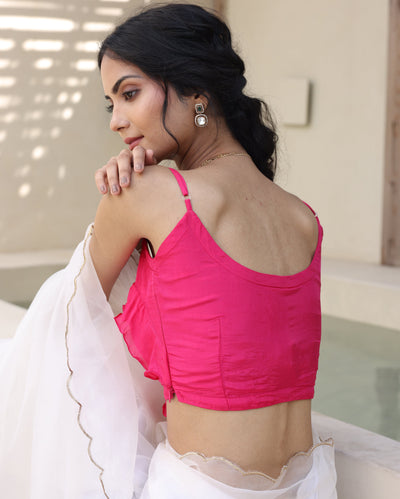 Anvika Pink Silk Blouse