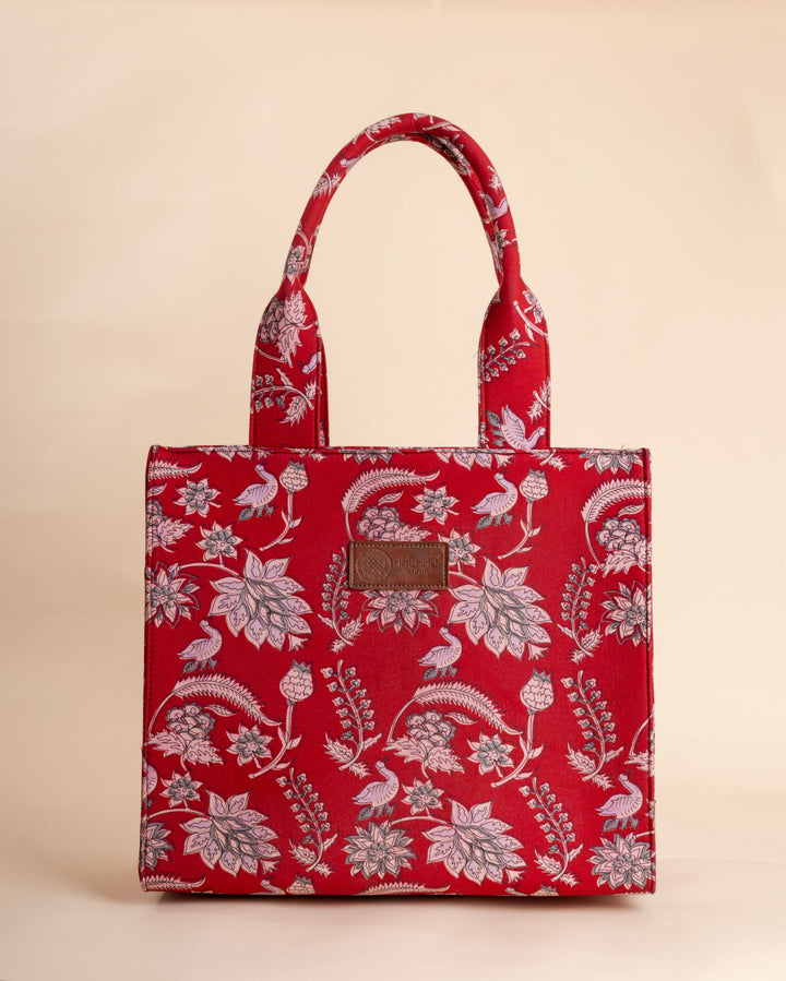 Ember Red Tote Bag