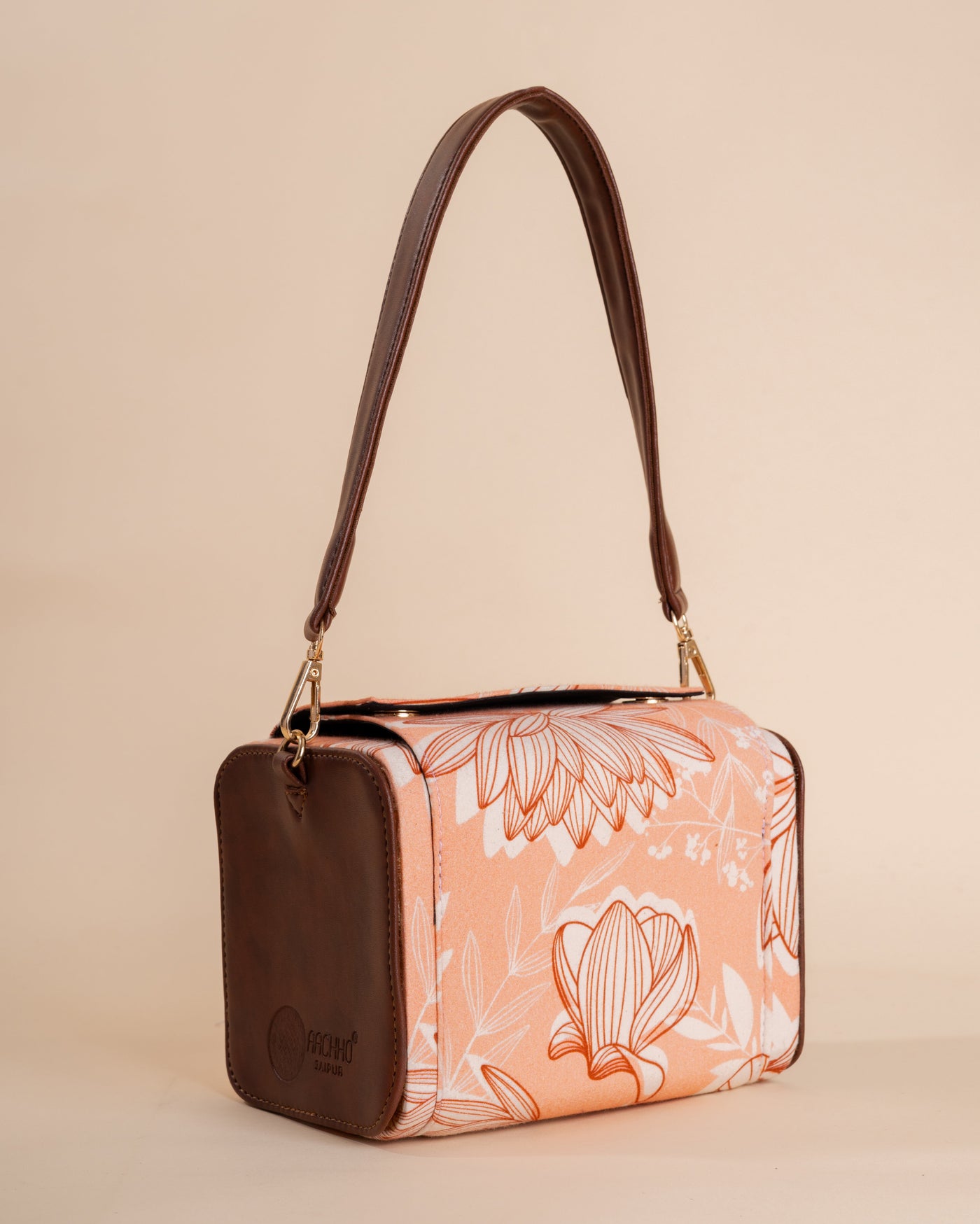 Lunaria Peach Satchel Bag