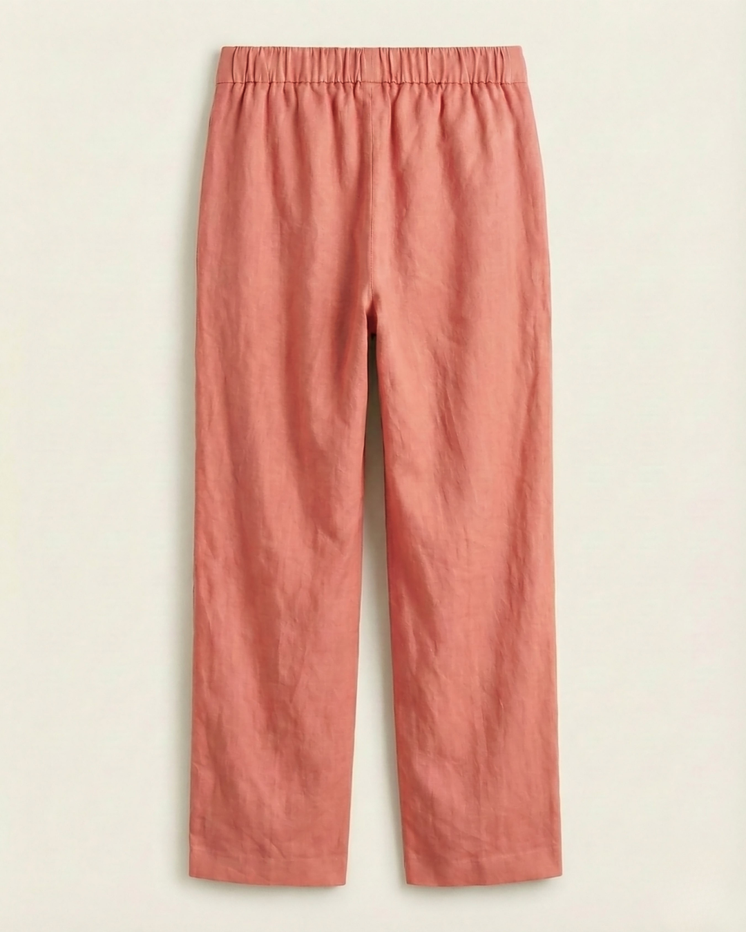 Sofia Salmon Pink Cotton Straight Pants