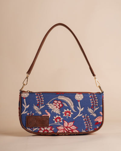 Maranta Blue Baguette Bag