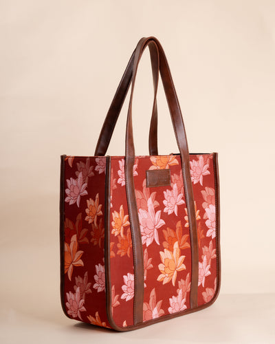 Rust & Rose MaroonTote Bag