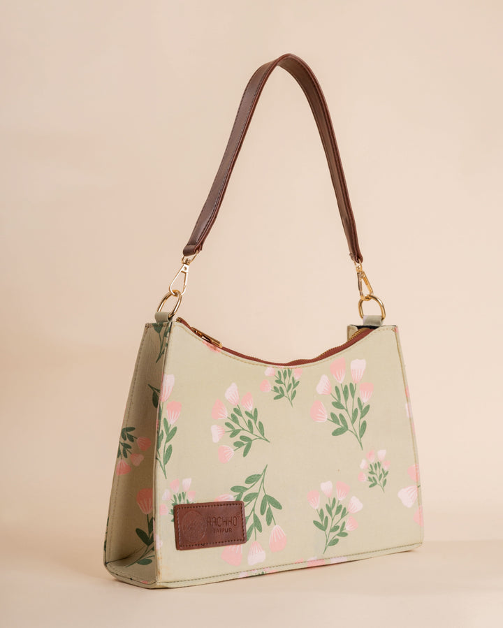 Oriental Green Baguette Bag