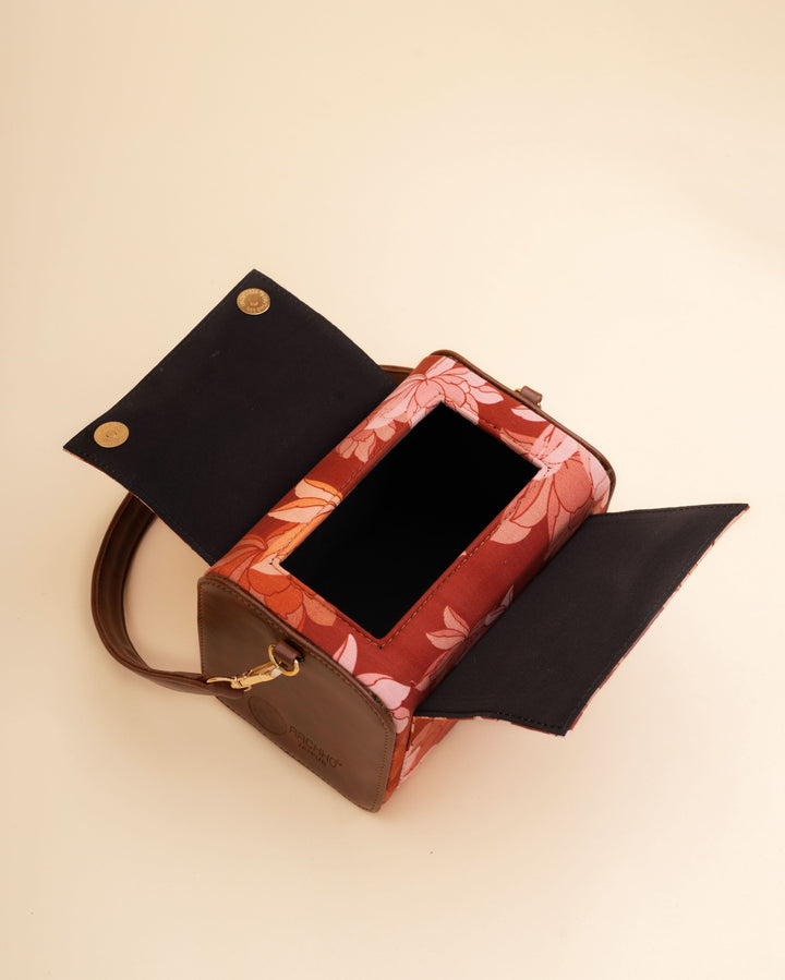 Rosalie Retro Maroon Satchel Bag