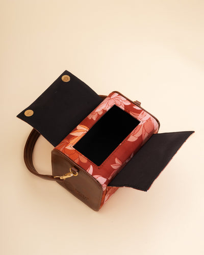 Rosalie Retro Maroon Satchel Bag