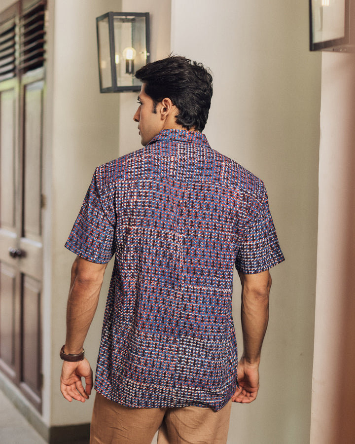 Ronak Black Printed Cotton Shirt