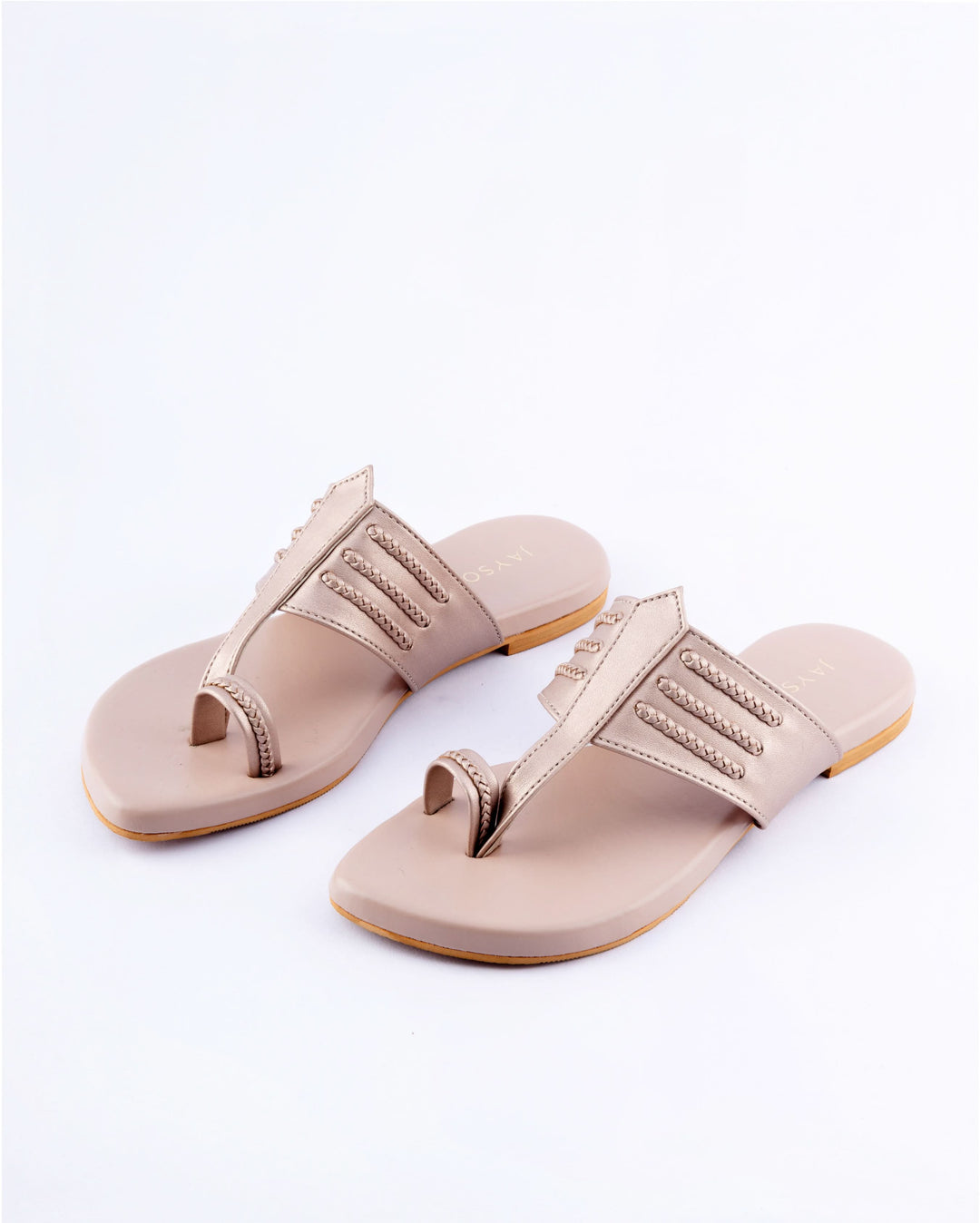 Rosy Pink Kolha Flats
