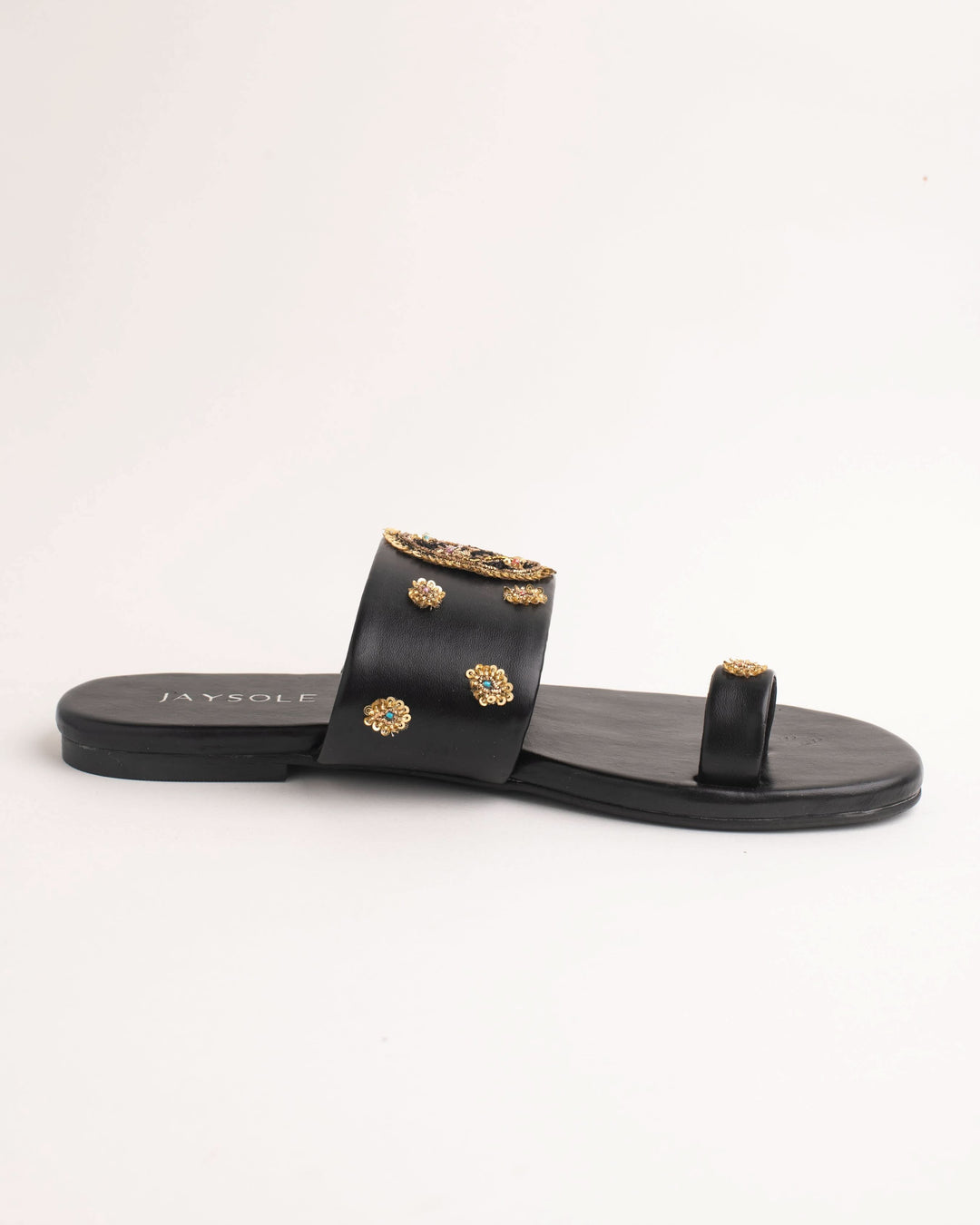 Koyal Black Handcrafted Flats