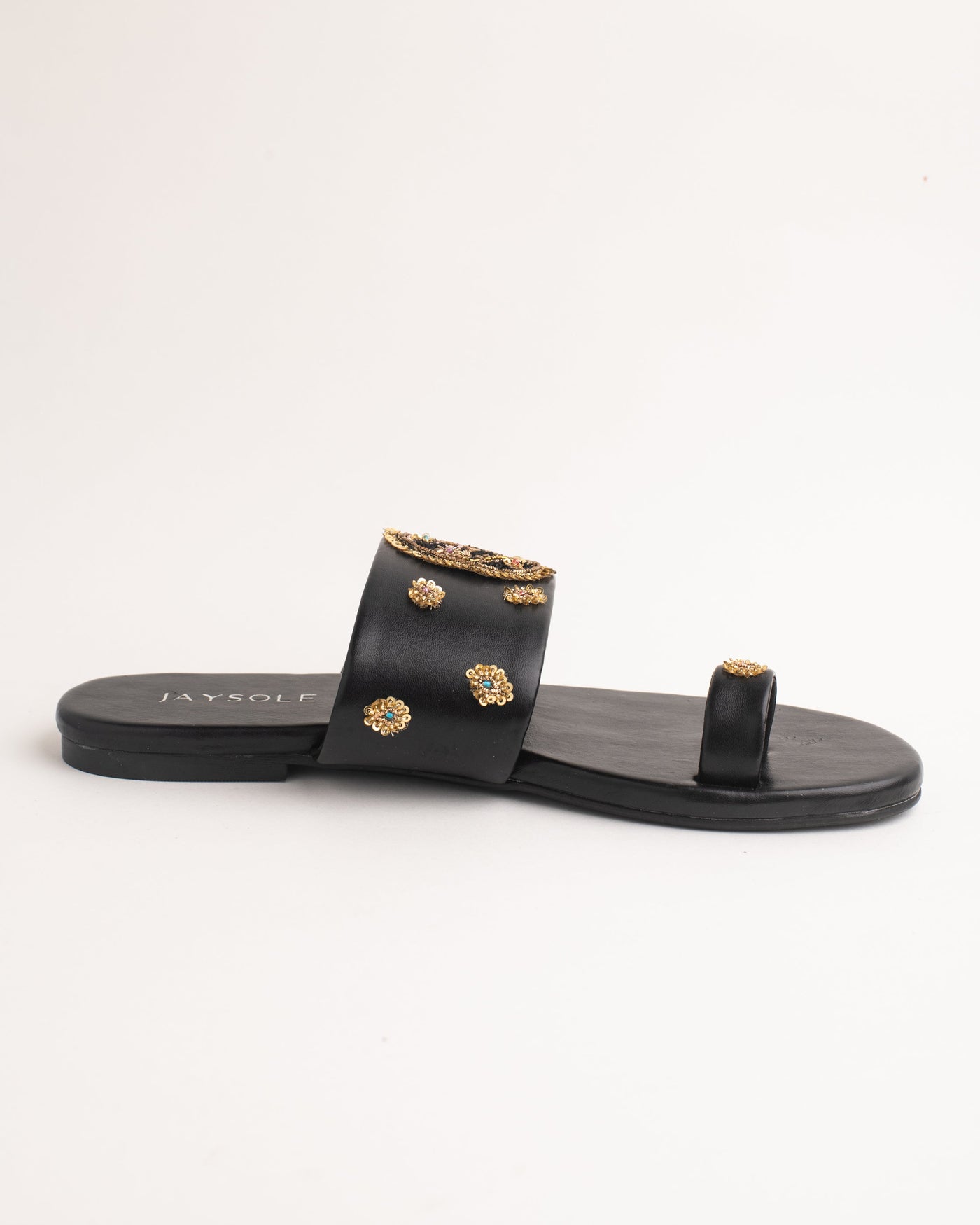 Koyal Black Handcrafted Flats