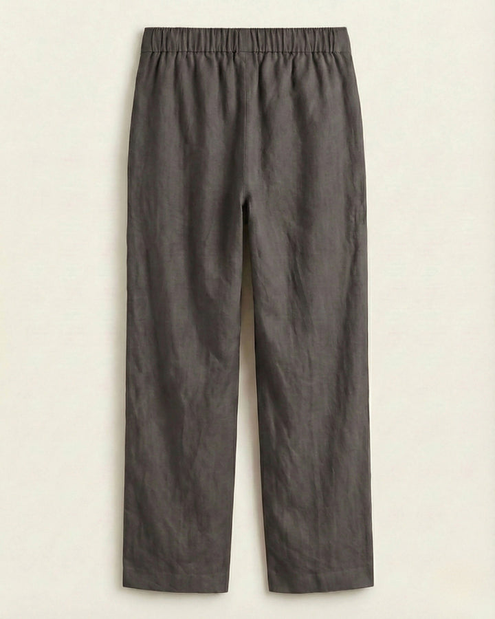 Fiza Dark Gray Cotton Straight Pants