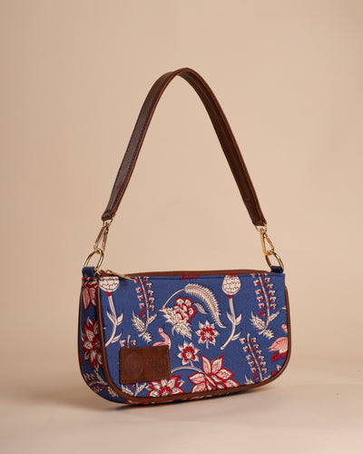 Maranta Blue Baguette Bag