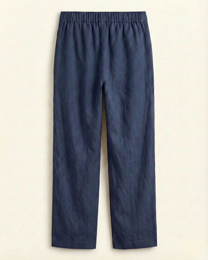 Chaya Indigo Cotton Straight Pants