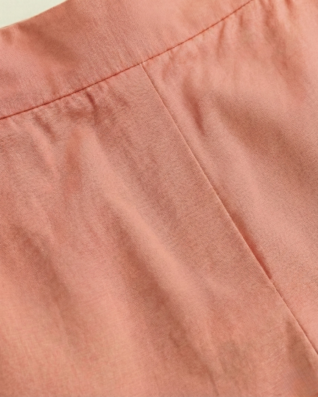 Sofia Salmon Pink Cotton Straight Pants