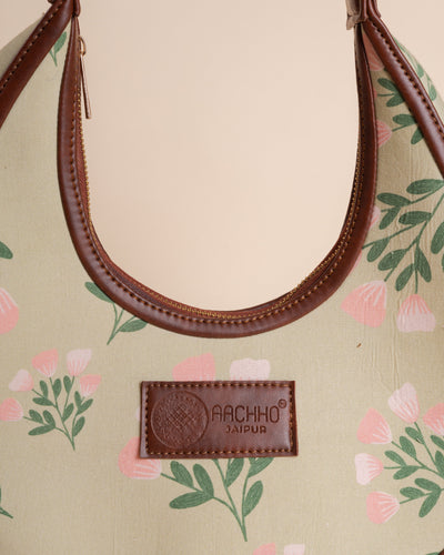 Buttercup Bliss Green Half Moon Bag