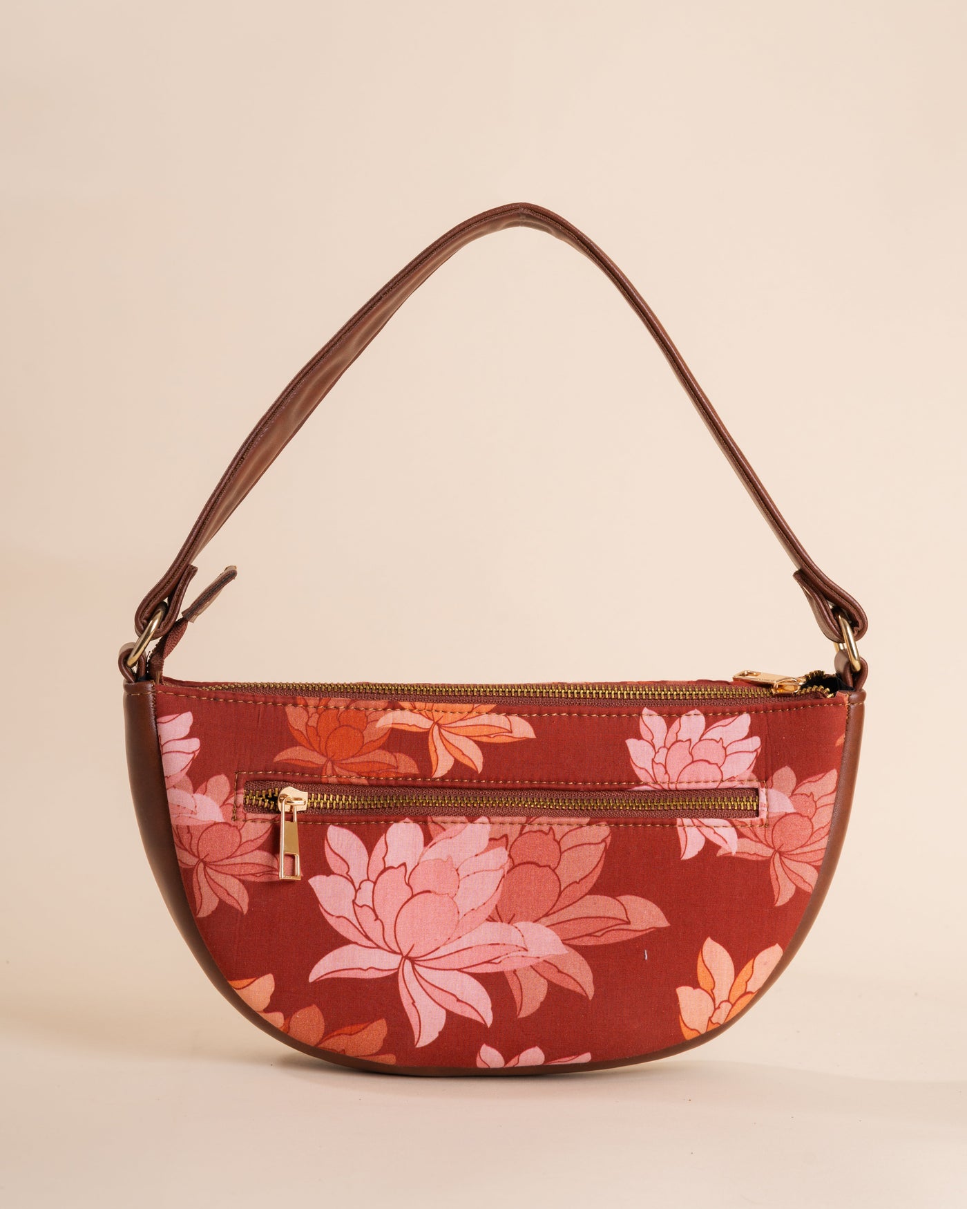 Rustic Blossom Maroon Fanny Bag