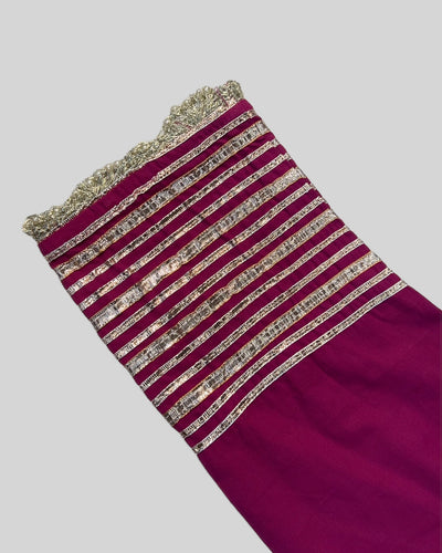 Sparkling Purple Gotapatti Suit Set