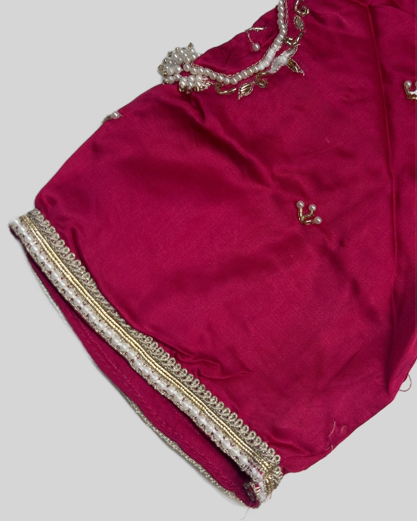 Bhagya Pink Solid Satin Lehenga Set