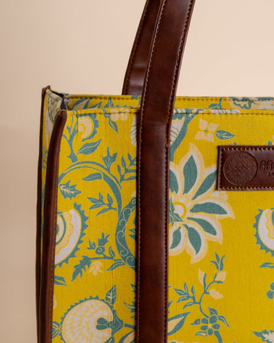 Sunflower Trails Yellow Tote Bag