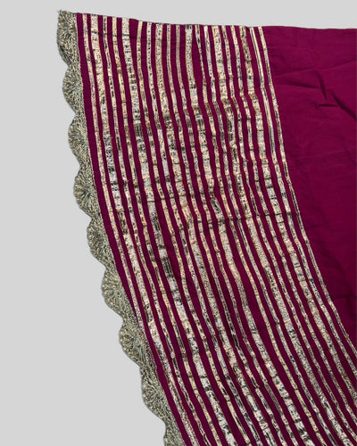 Sparkling Purple Gotapatti Suit Set