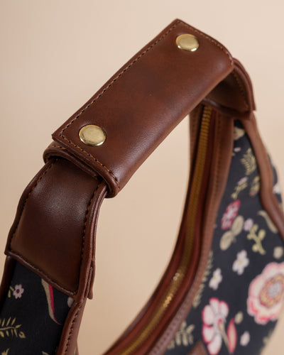 Dune Black Half Moon Bag