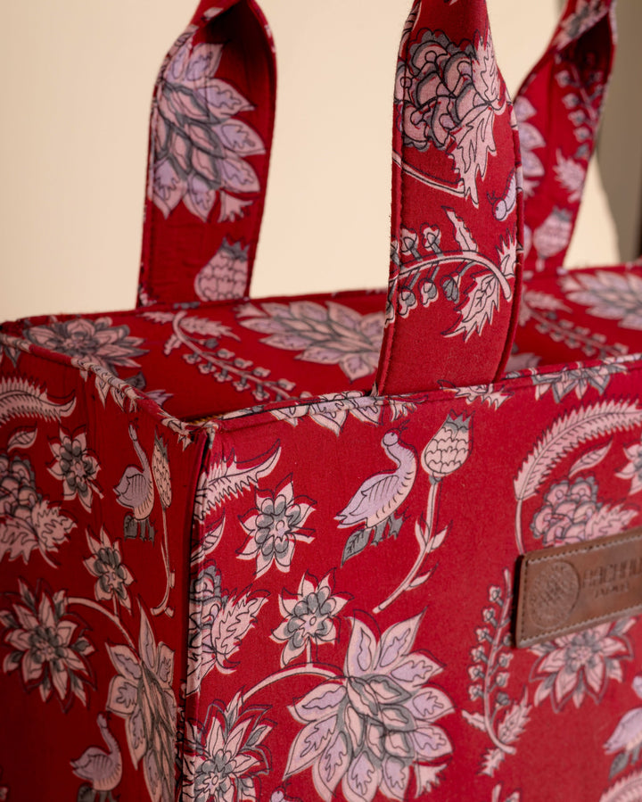 Ember Red Tote Bag