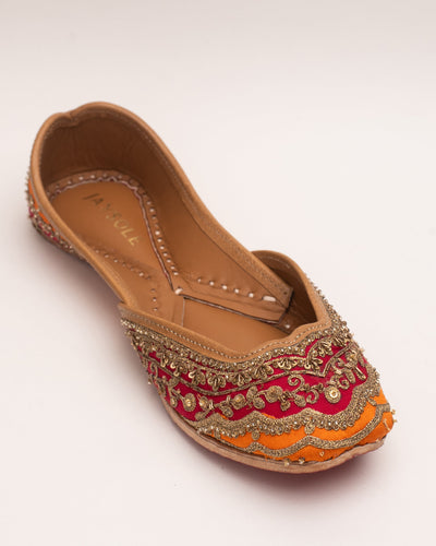 Mehfil Pink Handcrafted Jutti