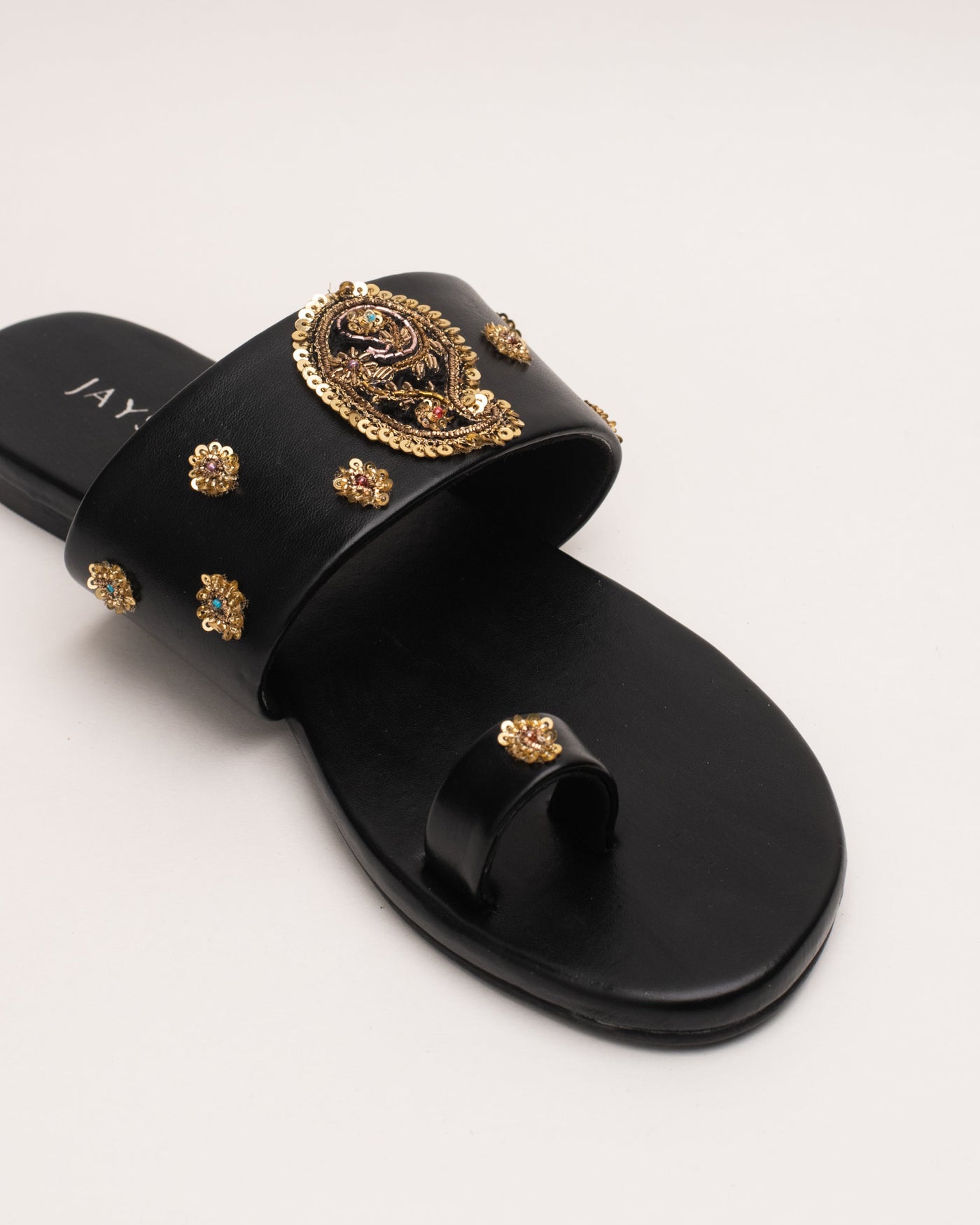 Koyal Black Handcrafted Flats