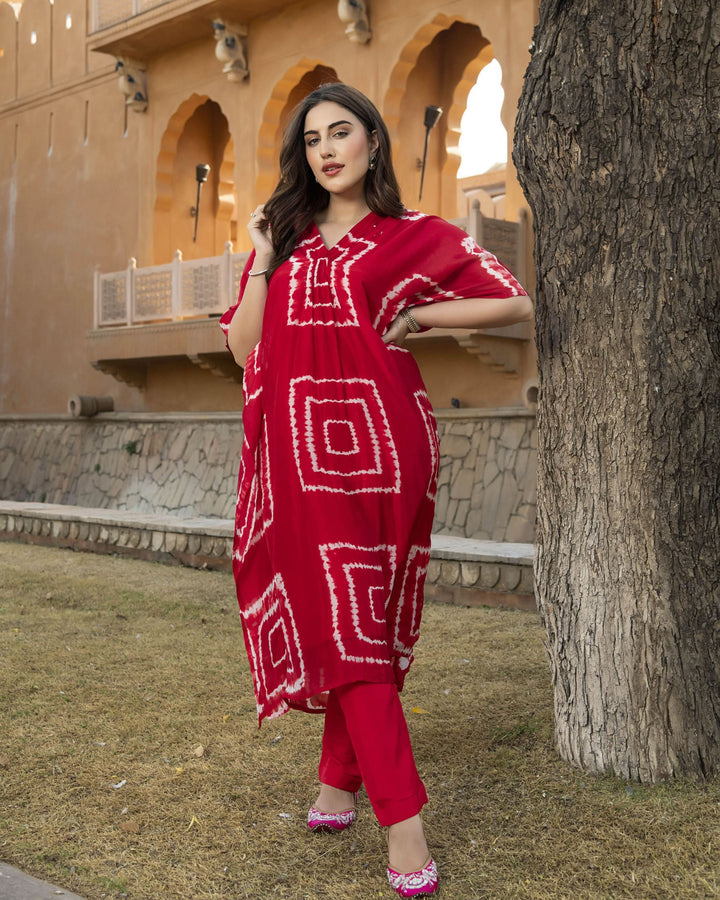 Mabel Silk Tie &amp; Dye Kurta Set
