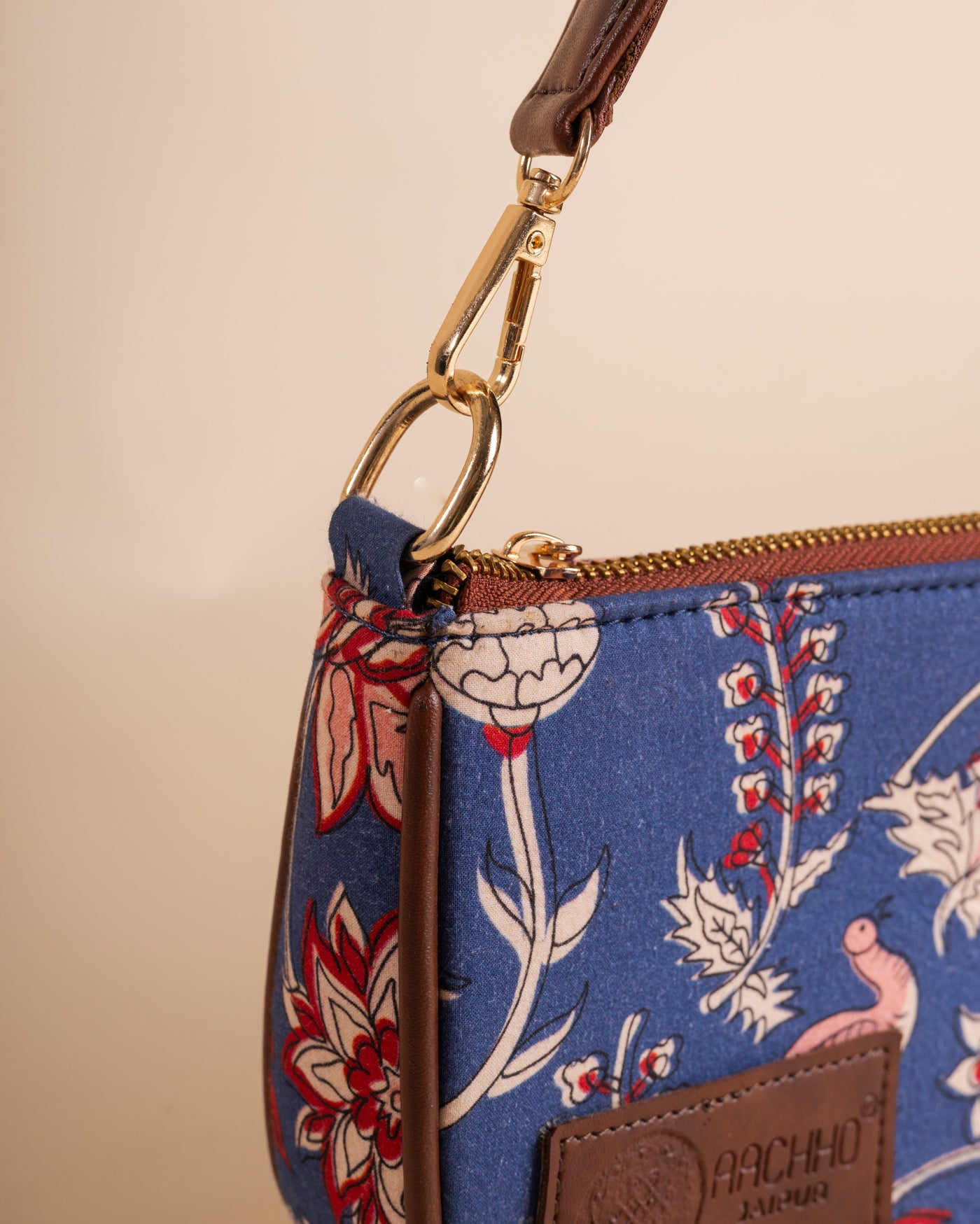 Maranta Blue Baguette Bag