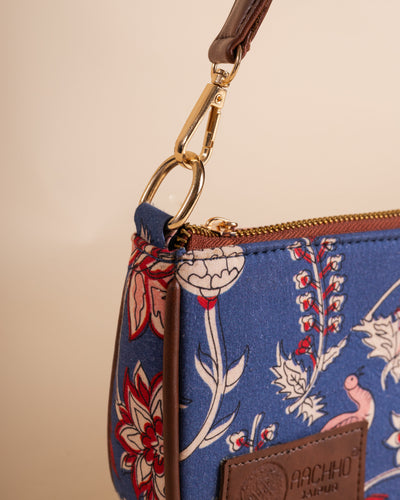 Maranta Blue Baguette Bag