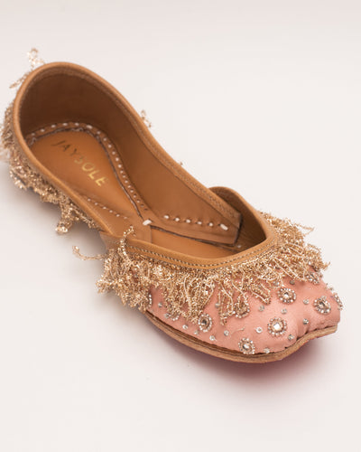 Sethi Peach Handcrafted Jutti