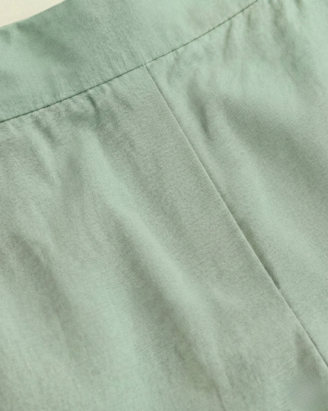 Vidhya Mint Cotton Solid Straight Pants