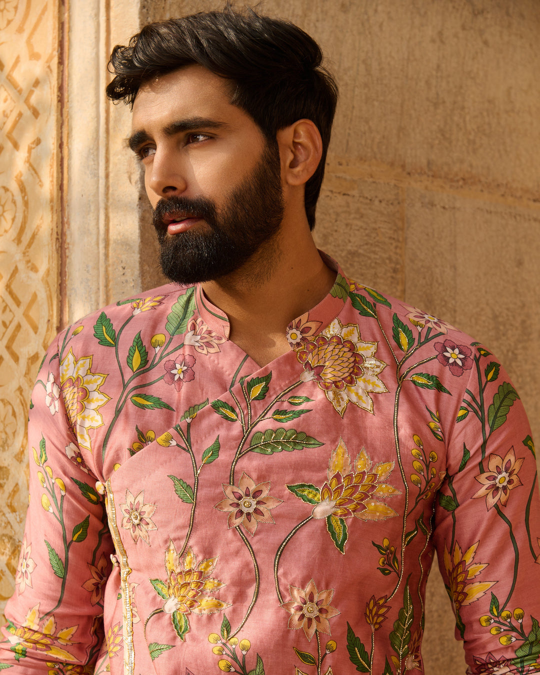 Neil Peach Printed Chanderi Kurta