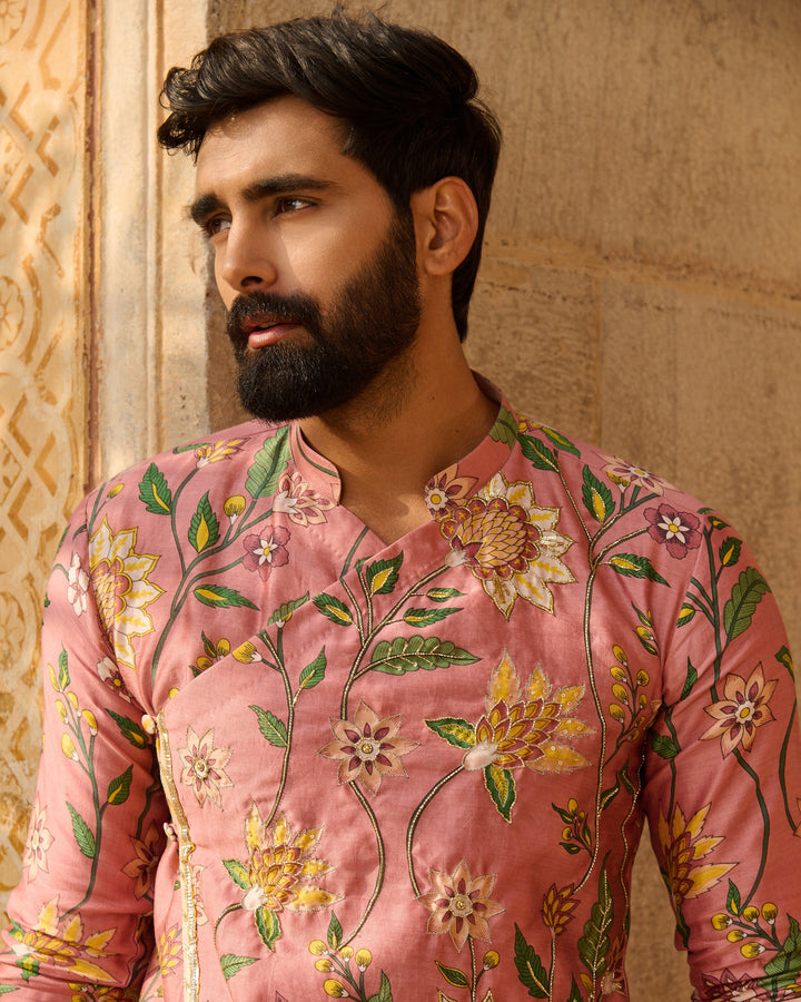 Neil Peach Printed Chanderi Kurta
