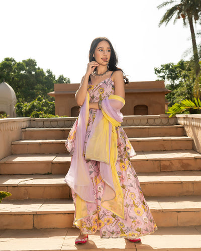 Sansa Chanderi Sharara Set