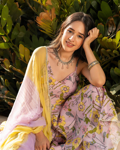 Sansa Chanderi Sharara Set