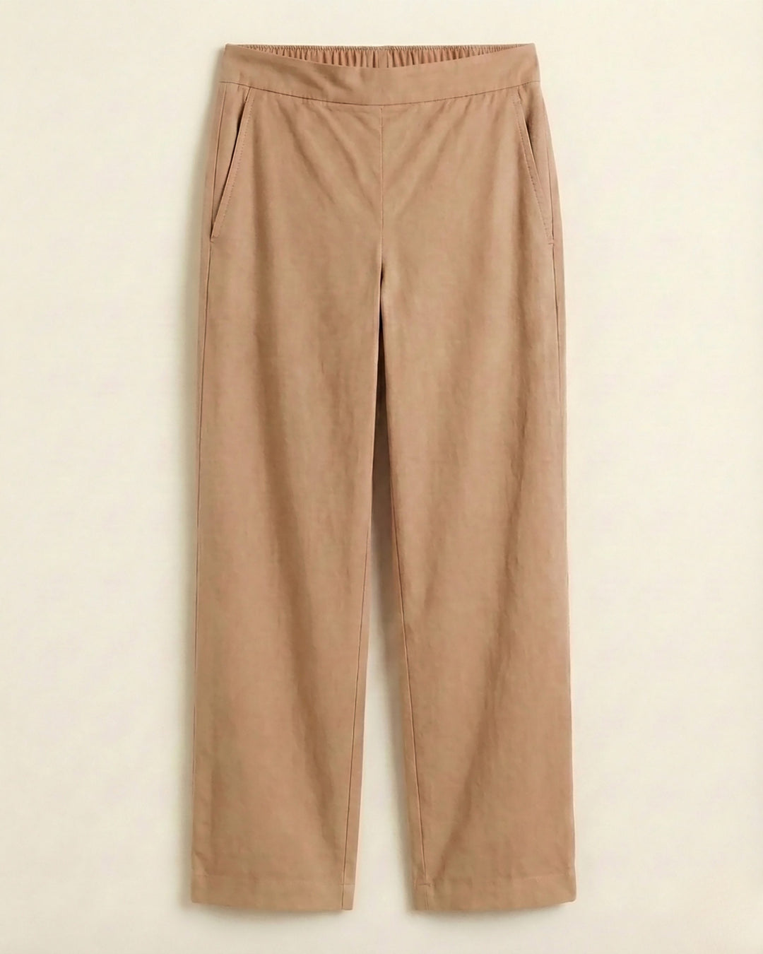 Sheetal Mocha Cotton Straight Pants