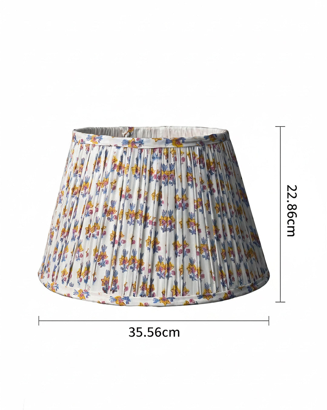 Goldfinch Yellow Handblock Circular Lampshade