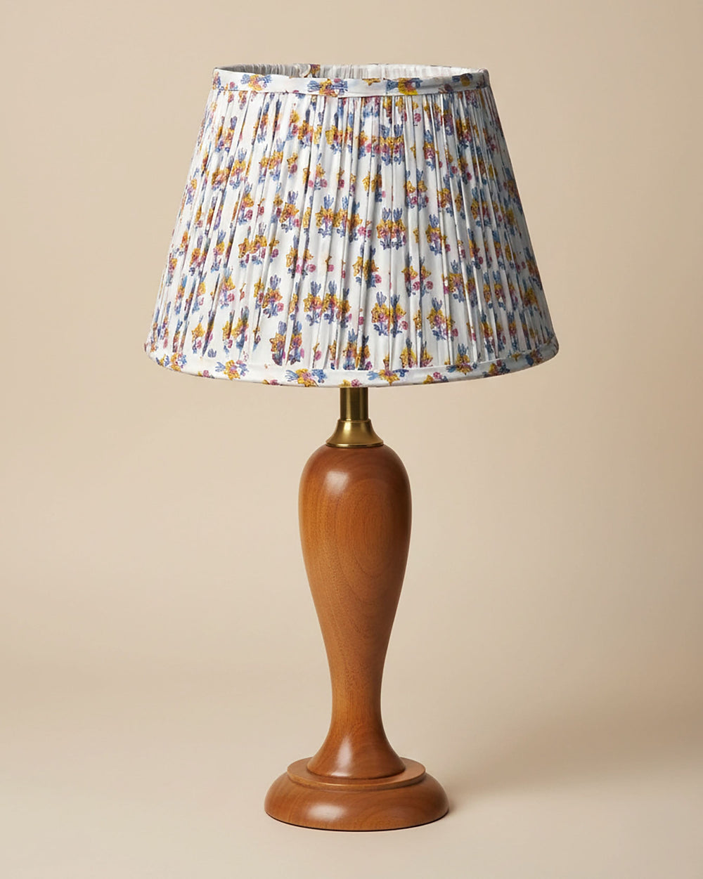 Goldfinch Yellow Handblock Circular Lampshade
