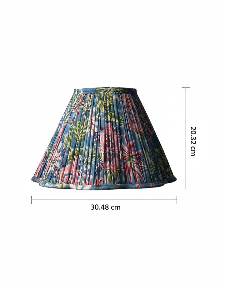 Flower Fairy Handblock Scallop Lampshade