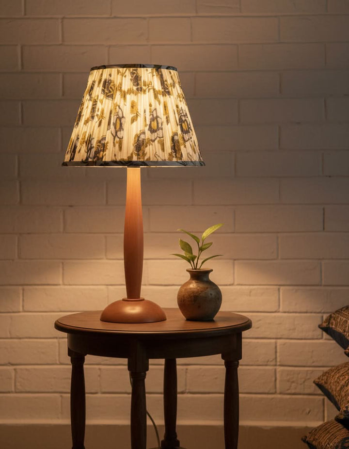 Wing White Handblock Circular Lampshade