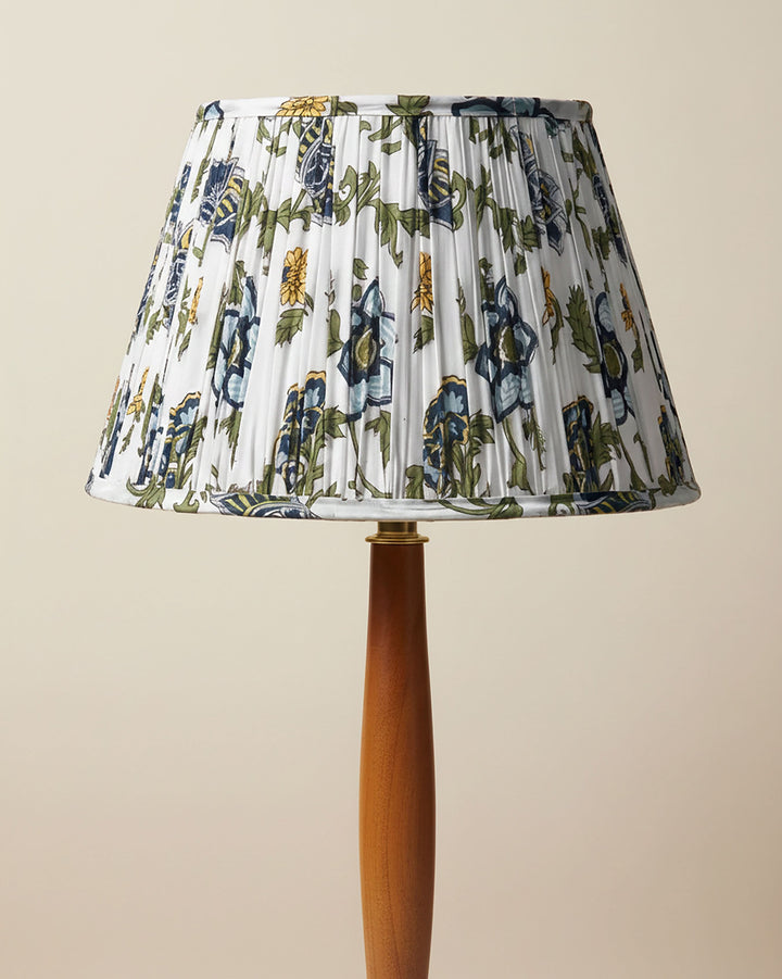 Wing White Handblock Circular Lampshade