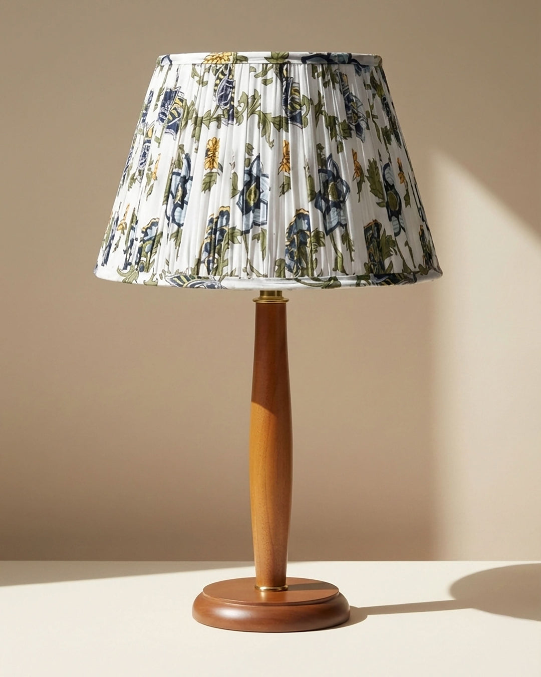Wing White Handblock Circular Lampshade