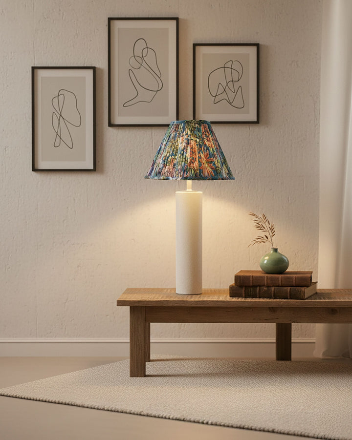 Flower Fairy Handblock Scallop Lampshade