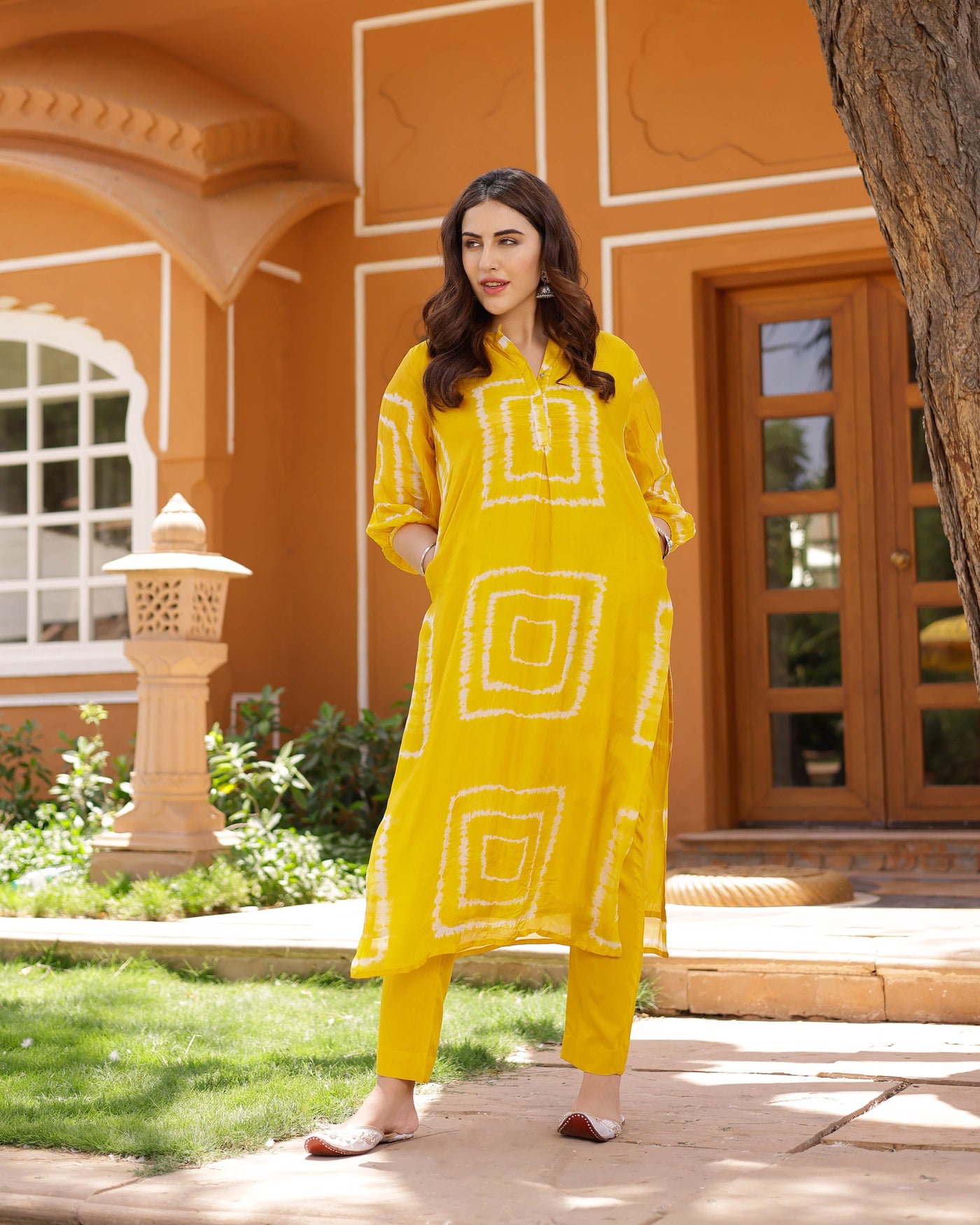 Chloe Silk Tie & Dye Kurta Set