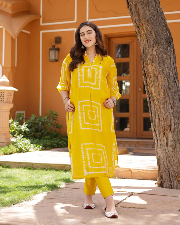 Chloe Silk Tie &amp; Dye Kurta Set