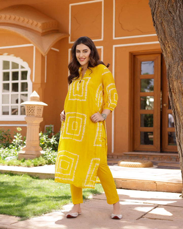 Chloe Silk Tie &amp; Dye Kurta Set